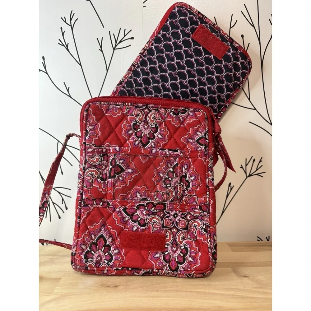 Vera Bradley Frankly Scarlet Pattern Mini Crossbody